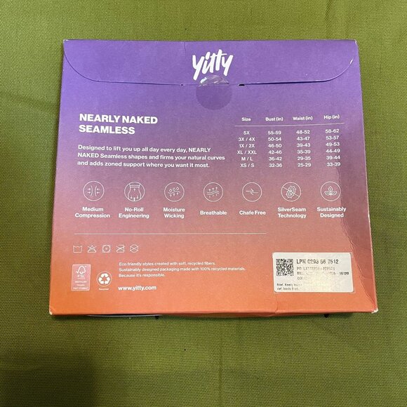 Yitty Nearly Naked Shaping High Waist Brief Black 1X/2X - Picture 5 of 6